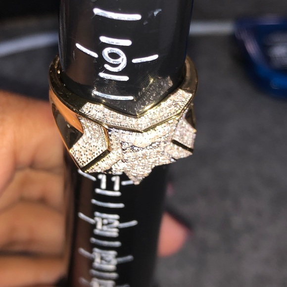 Certified real Diamond star men ring Not CZ! SALE! - Picture 3 of 8